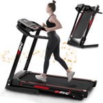 FYC Folding Treadmill for Home with Incline / Bluetooth, 3.5HP 330lb Weight Capacity Portable Electric Treadmill for Home Gym Exercise Running Walking Easy Assembly Green