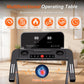 Foldable Treadmill with Handles Treadmills for Home Small Spaces 2.5HP Folding Treadmills Walking Pad Treadmill with Handle Bar Quiet Walking Machine, 300LBS Capacity, Portable Small Home Gym (Black)
