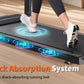 Foldable Treadmill with Handles Treadmills for Home Small Spaces 2.5HP Folding Treadmills Walking Pad Treadmill with Handle Bar Quiet Walking Machine, 300LBS Capacity, Portable Small Home Gym (Black)
