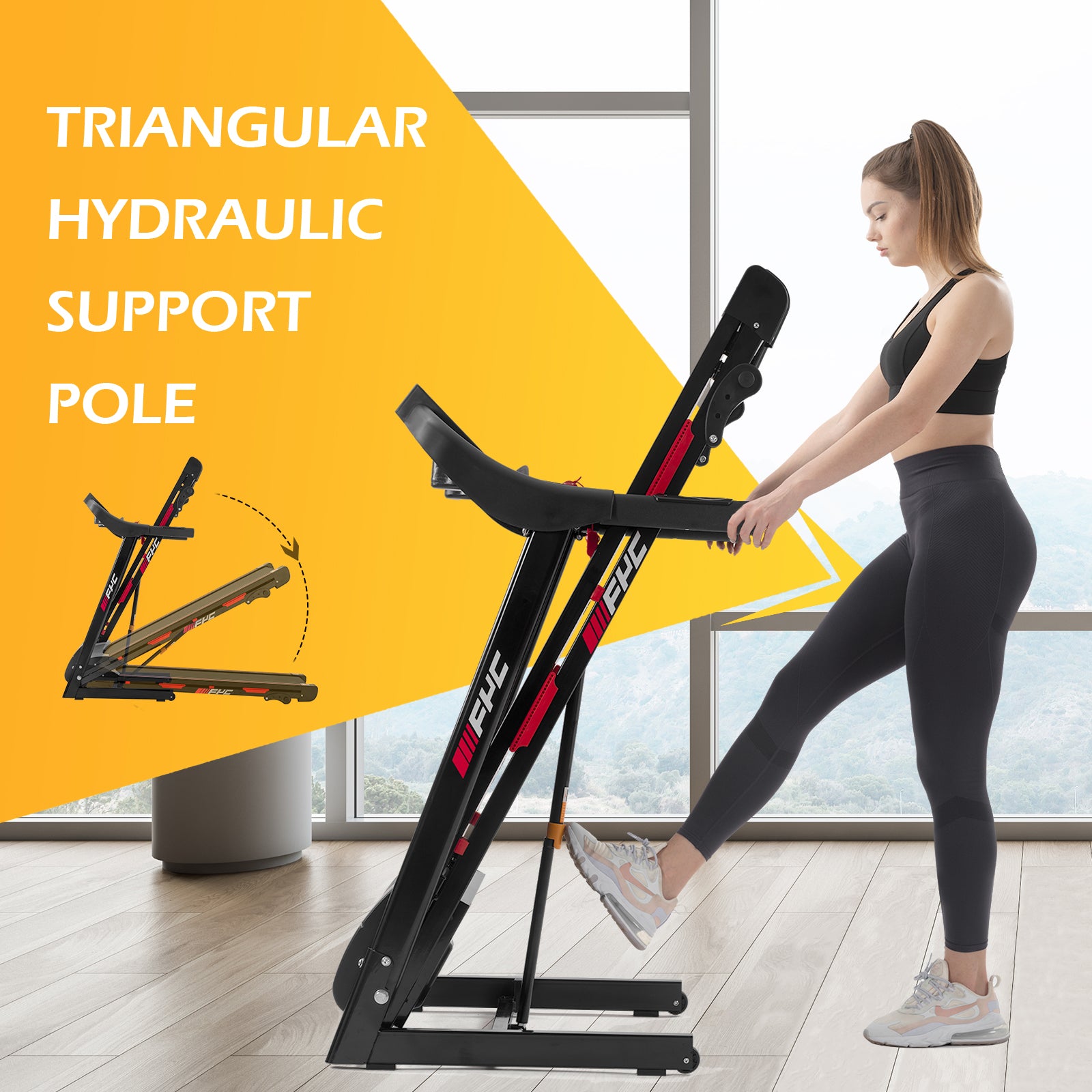 FYC Folding Treadmills for Home 2.5HP Portable Treadmill with Incline –  FYC_US Direct